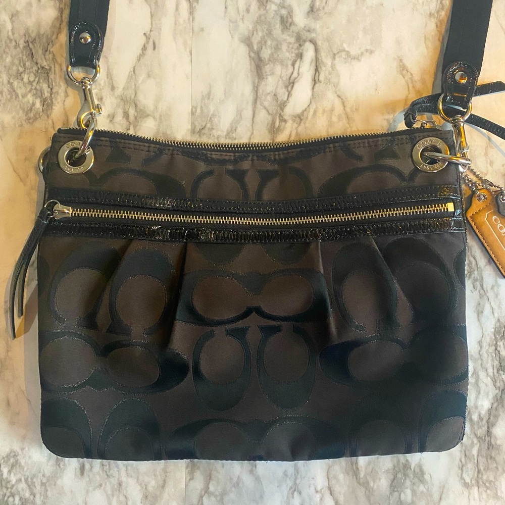Authentic Coach Crossbody - Large - Black